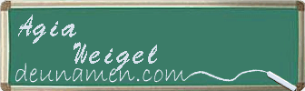 Agia Weigel Visitenkarte